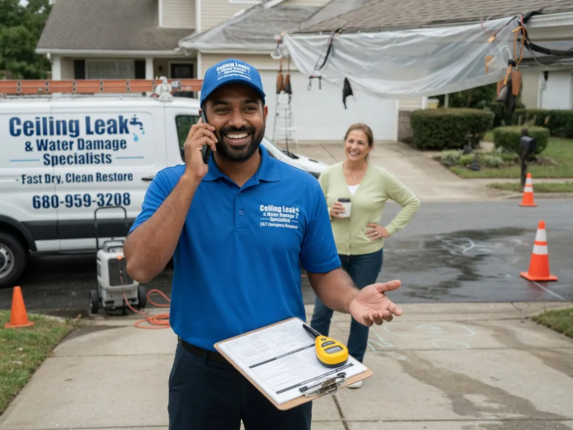 Ceiling Leak Cleanup Milford Center, OH FAQs